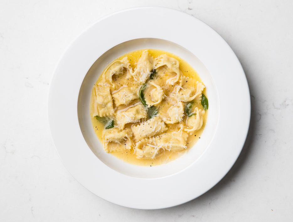 ELIZABETH HEWSON'S CHICKEN AND MORTADELLA AGNOLOTTI DEL PLIN