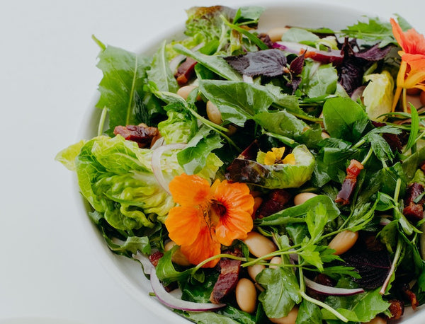 DAVID LOVETT'S BUTTER BEANS, SMOKED PANCETTA, BITTER LEAVES AND HERBS - Salumi Australia